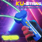 Glow-in-the-Dark Rope Launcher Toy for Kids and Adults, Rechargeable LED Luminous String, Handheld Stress Relief Game Gift Fun