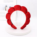 Velvet Sponge Spa Headband for Face Washing & Skincare