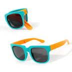 Square Foldable Kids UV400 Sunglasses for Boys & Girls