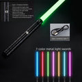 RGB EMetal Lightsaber Dueling Smooth Swing Sword Sabre De Luz 14  Color Changing with Sounds  Flashing Toy