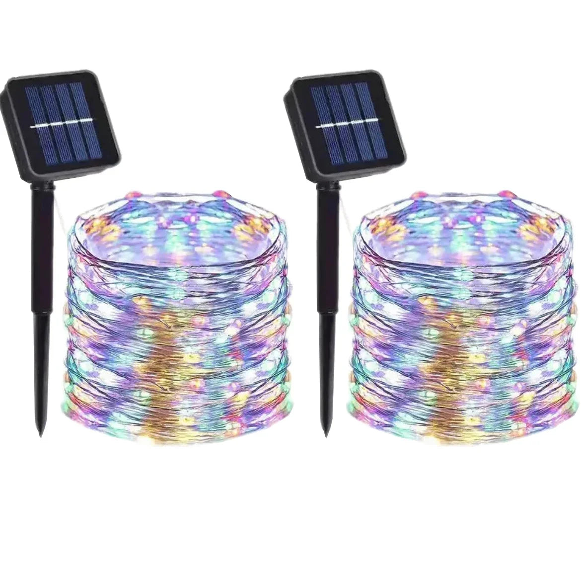 Solar Led Light Outdoor Christmas Lights 8Modes Copper Wire Fairy Garland Lamps Waterproof Garde Tree Decor