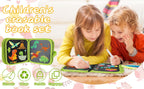 Erasable Reusable Doodle Book Drawing Pad with 12 Watercolor Pens