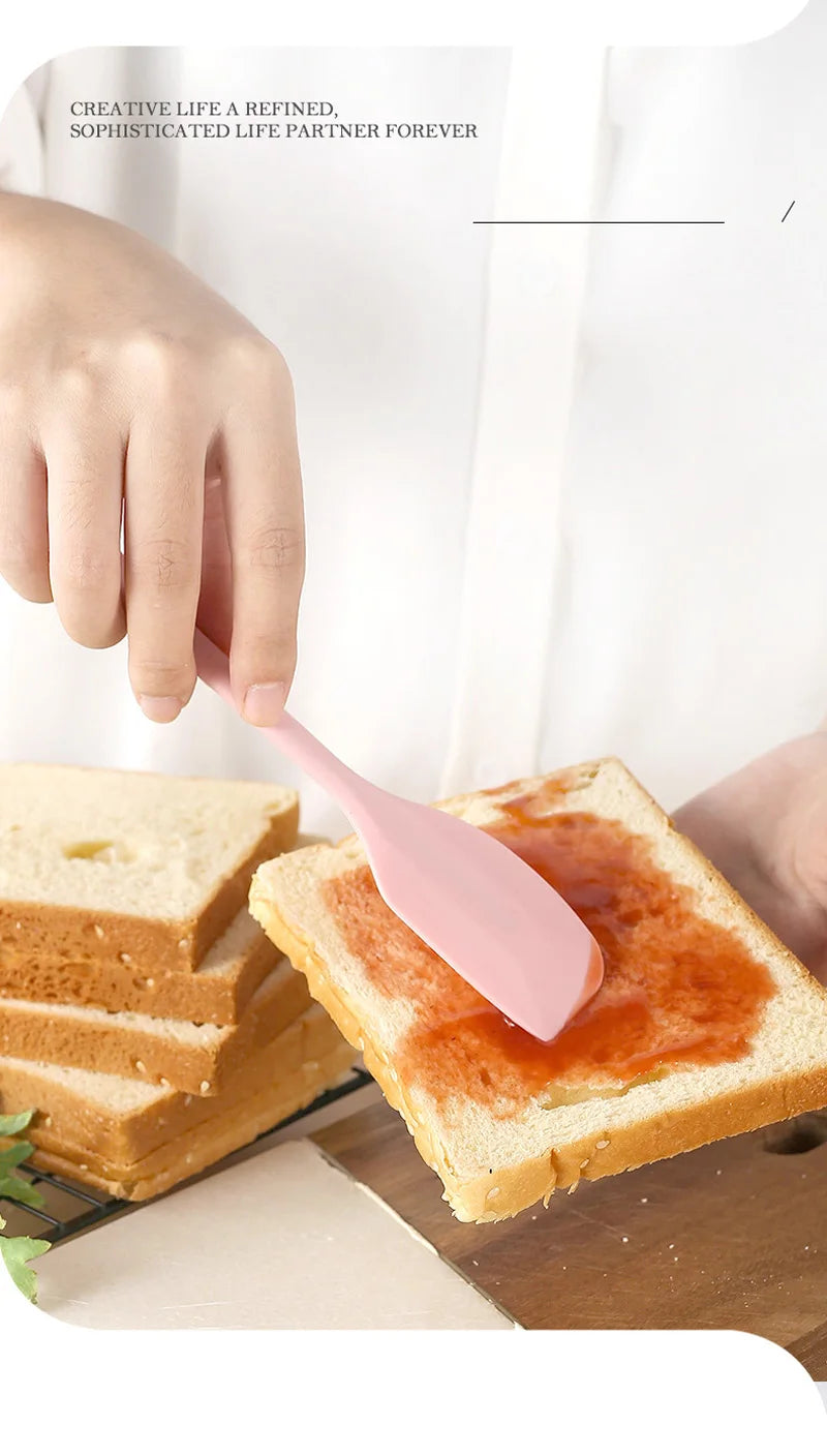 Heat Resistant Silicone Spatula – Non Stick Cream & Baking Tool