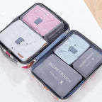 6PCS Waterproof Packing Cube Set for Travel & Luggage Organization