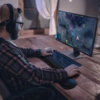 Ergonomic Keyboard Wrist Rest with Memory Foam Mouse Pad Set for Office Gaming PC Laptop - Wrist Support Mousepad