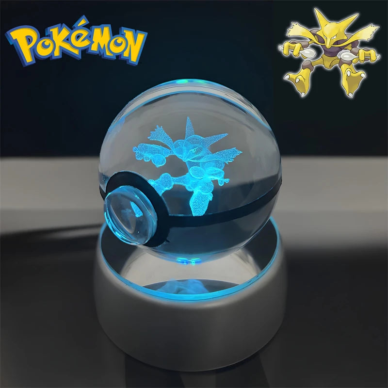 Pokémon 3D Crystal Poké Ball LED Night Light Collectible Figure