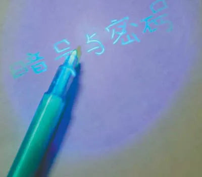 UV Invisible Ink Magic Pen with LED Black Light for Kids