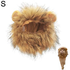 Cat Hairpiece Humorous Lion Mane Headgear for Dogs and Cats Adjustable Costume Accessories for Fun Dress-up and Play
