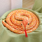 Long Python Snake Plush Toy Soft Stuffed Animal Pillow