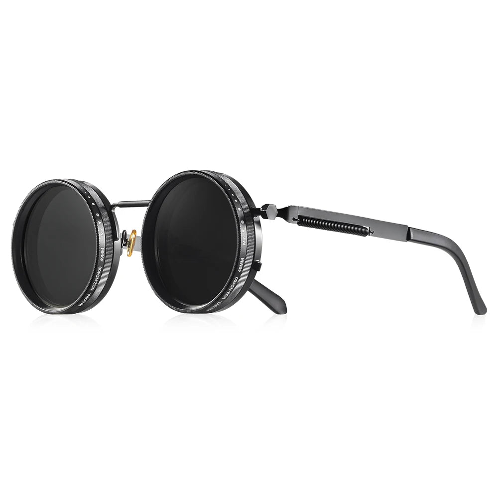 CRIXALIS ND9 Adjustable Polarized Round UV400 Sunglasses