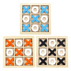 Montessori Wooden Mini Chess Brain Training Puzzle Toy for Kids