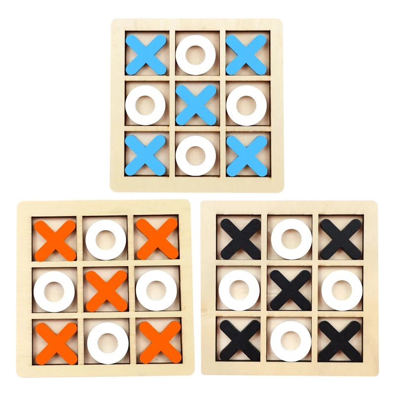 Montessori Wooden Mini Chess Brain Training Puzzle Toy for Kids