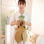 45CM Cartoon Cicada Beetle Plush Backpack Soft Stuffed Toy