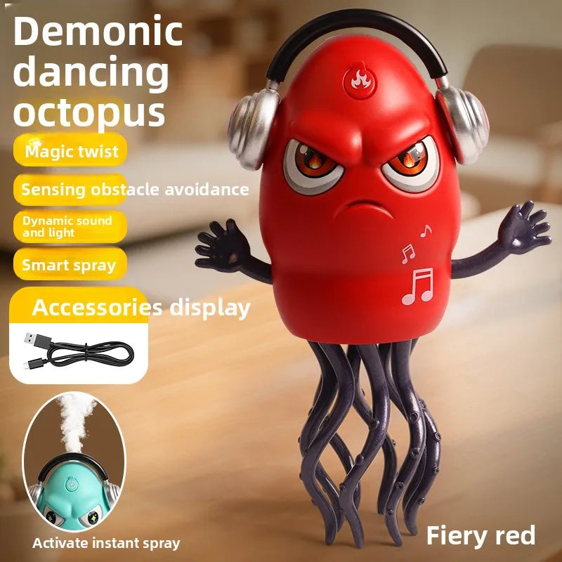 Interactive Dancing Octopus Toy with Music & LED Lights