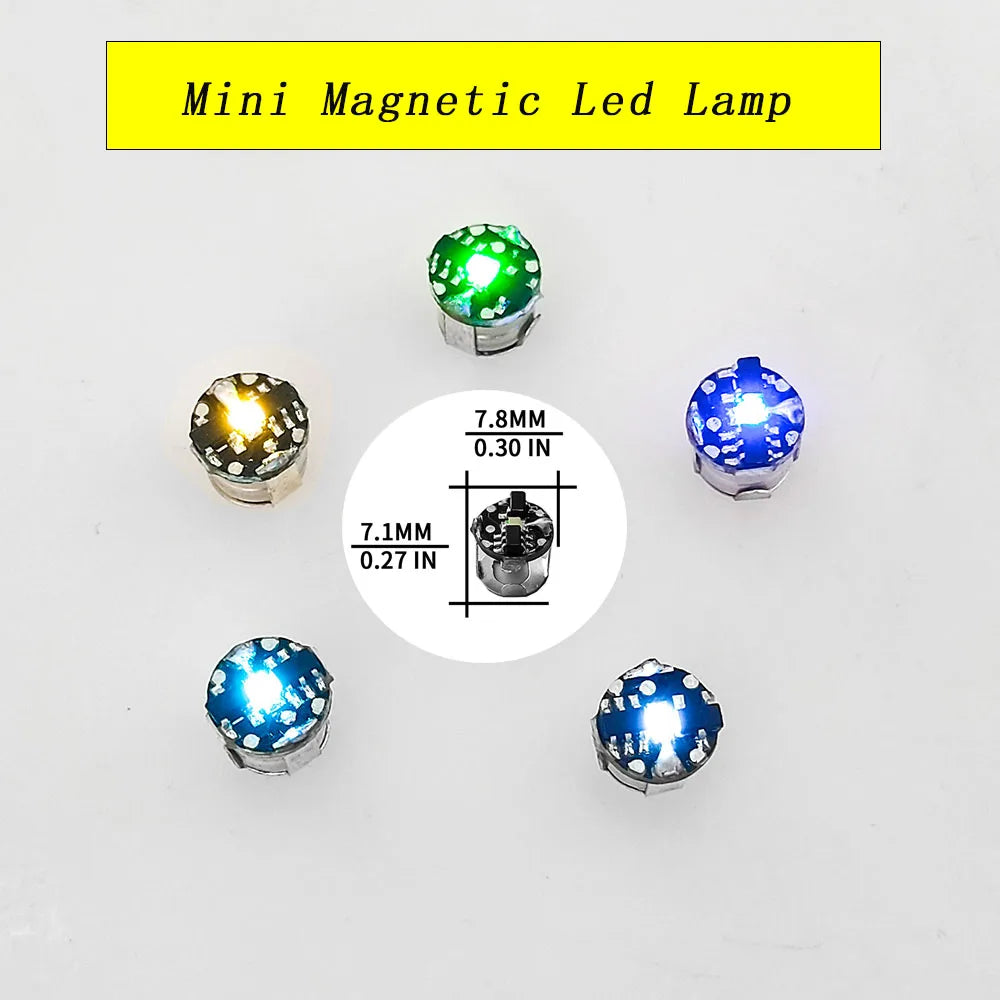 Mini Magnetic LED Lamp Set – DIY Model Lighting Toy (10pcs)