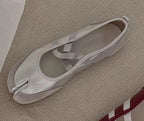 Black Silver Red Ballet Flats Trainers Women Split Toe Ballerina Tabi Walking Sneakers Woman Mary Jane Shoes Footwear Summer