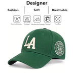 Unisex LA Embroidery Snapback Baseball Cap for Casual Outdoor Style