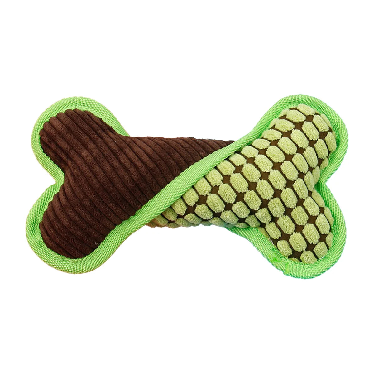 Plush Squeaky Bone Dog Toy for Interactive Chewing and Play