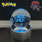 Pokémon 3D Crystal Poké Ball LED Night Light Collectible Figure