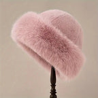 Plush Warm Mongolian Fur Winter Hat with Ear Protection