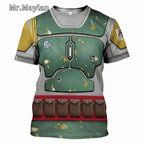 Darth Vader 3D Print Sport Quick-dry Breathable Men T-shirt Outdoor Street Cosplay Parent-child Short Sleeve Clothing Top Summer