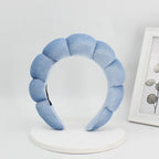 Velvet Sponge Spa Headband for Face Washing & Skincare