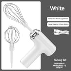 Wireless Electric Food Mixer – 3-Speed Portable Egg Beater & Frother