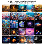 Galaxy Projector PRO Night Light 25 Projection 4K Patterns Planetarium Lamp For Kids Bedroom Valentines Day Gift Wedding