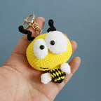 Funny Sheep Crochet Keychain Cute Animal Bag Charm