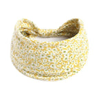 Boho Print Wide Knot Elastic Headband for Women