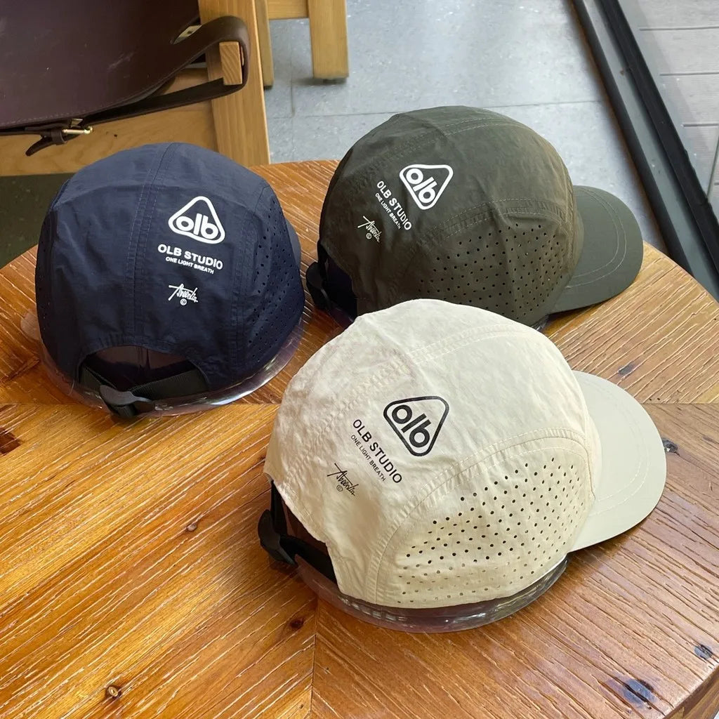 Short Brim Quick Dry Mesh Baseball Cap for Outdoor Adventures