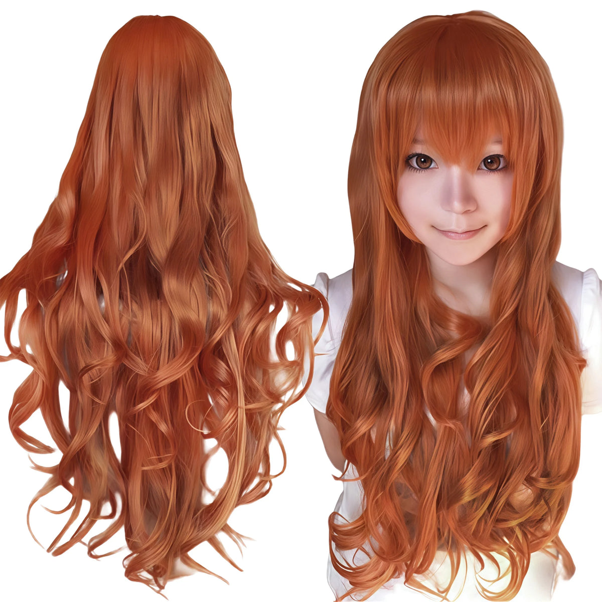 Synthetic Hair Pure White Lolita Long Cosplay Wig Curly Griffith Anime Wigs Halloween Inuyasha Costume Wig for Girl
