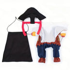 Pet Pirate Transformation Dog Clothes Set Pirate Transformation Teddy Dog Clothes Halloween Costumes