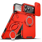 Rotating Flip Full Lens Protection Magnetic Stand Phone Case For iPhone 17 18 Pro Max Air Dual Layer Protection Armor Back Cover