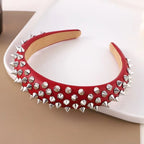 Punk Wide Elastic Eyelet Headband for Women