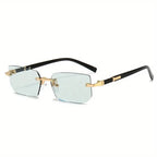 Rimless Rectangle UV400 Fashion Sunglasses for Men & Women