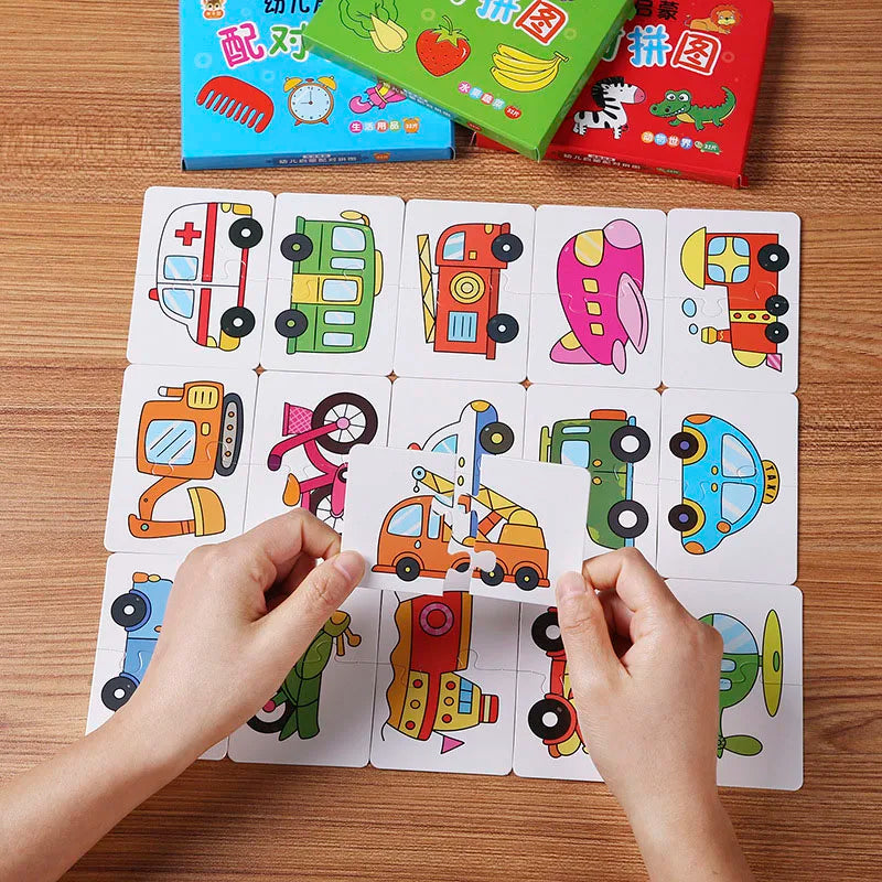 Toddler Matching Card Game 32PCS – Educational Puzzle Toy