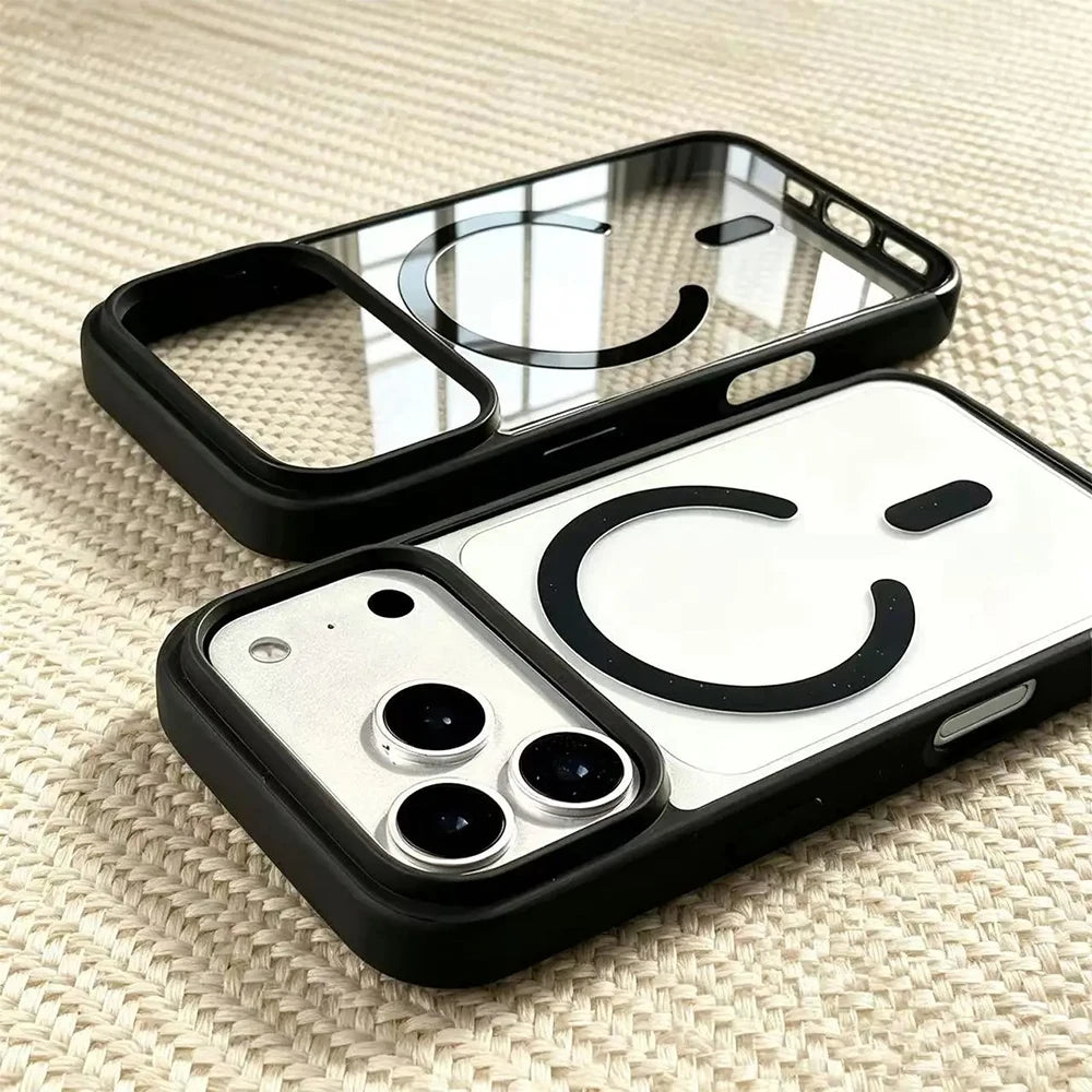 Fashion for Magsafe Wireless Charge Phone Case for iPhone 18 Pro Max 17 Air 16 Plus 15 14 13 12 11 17e 17 Magnetic Acrylic Cover