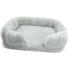 Dog Bed Dog Plush Pet Bed Winter Thickened Pad Dog Sleeping Bed Sofa Removable Pad Dog Small Large Dog Square Kennel