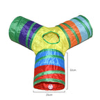 Foldable Interactive Cat Tunnel Toy for Indoor Play and Exercise