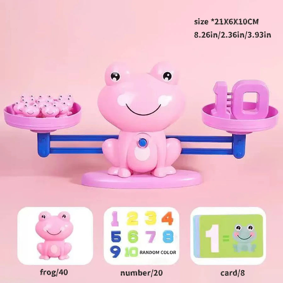 Frog Balance Math Toy Montessori Learning Game for Kids