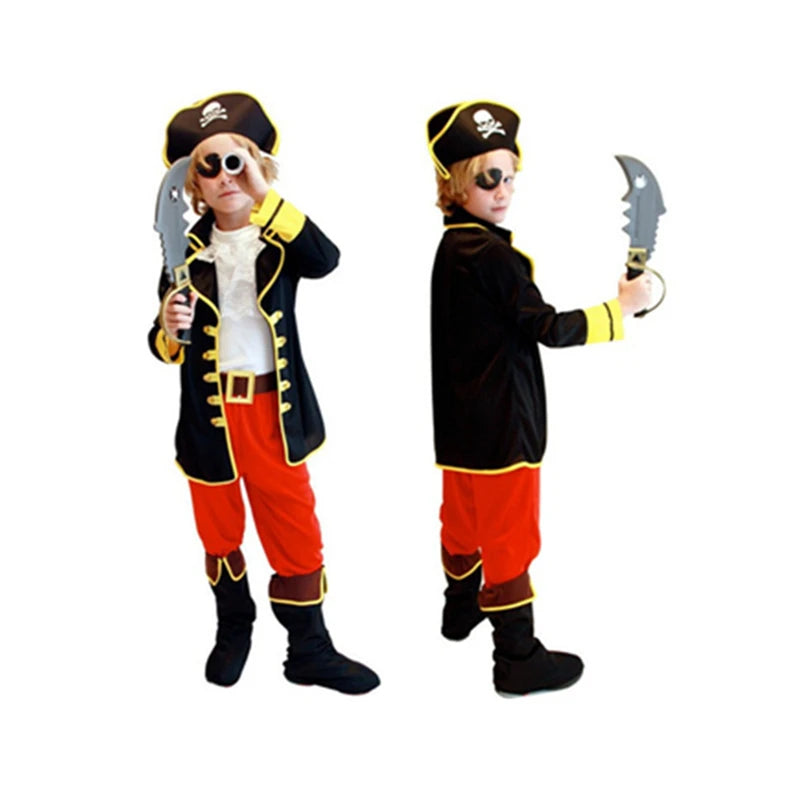 Kids Halloween Pirate Costume for Boys – Adventure Cosplay Outfit