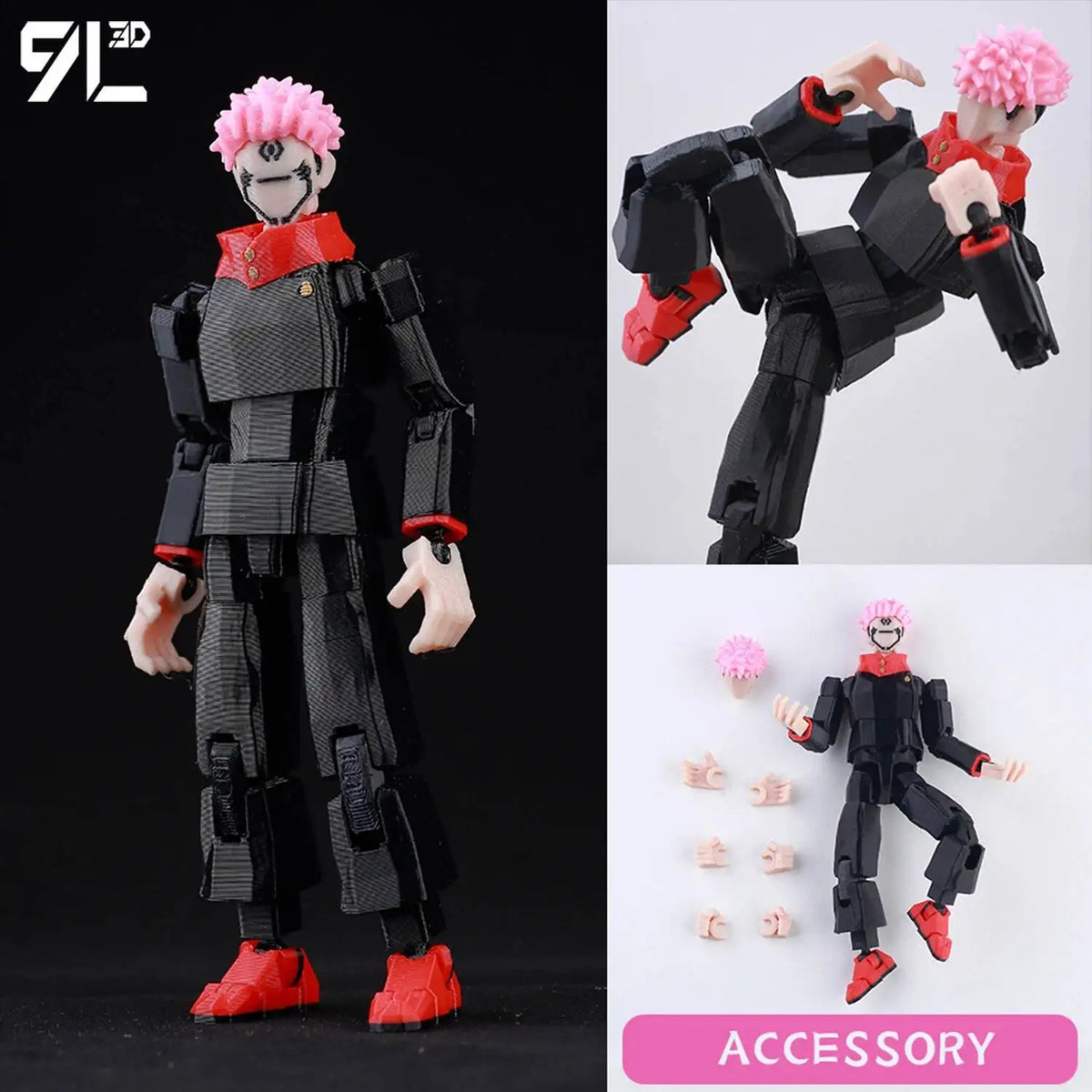 9L3D Lucky13 Gojo Sukuna Jujutsu Fushiguro Toji Gojo Satoru Action Figure Dummy13 T13 Multi-Jointed Collectible Toys Titan13