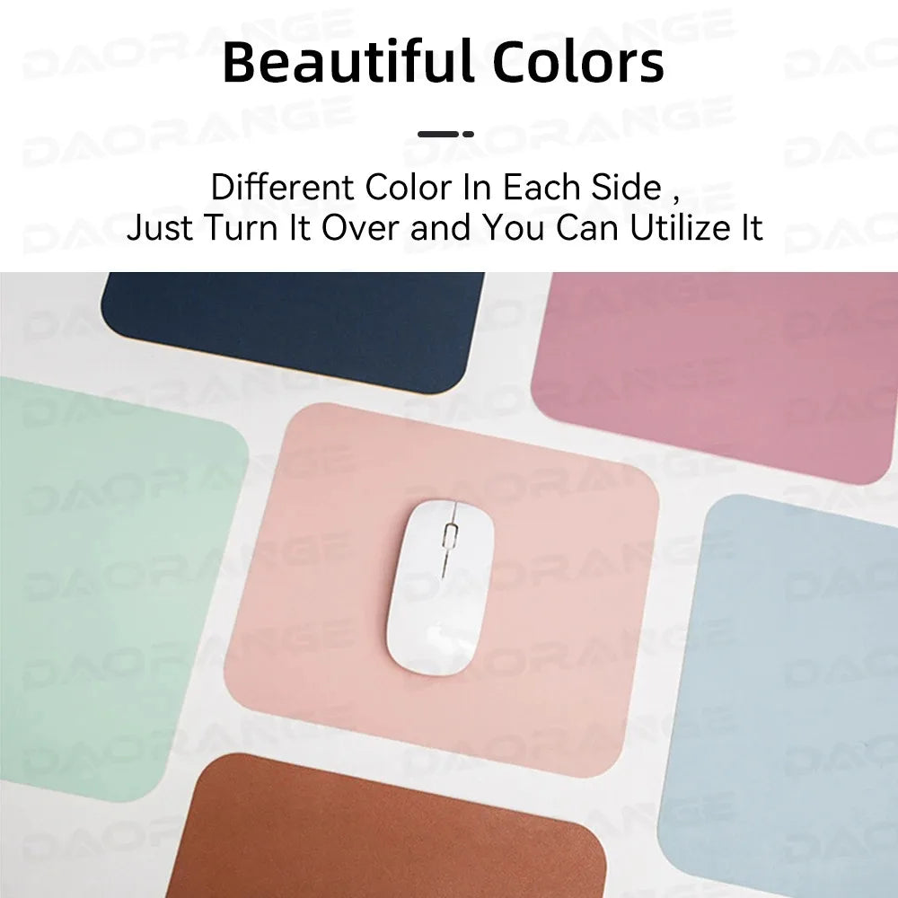 Creative Universal Anti-slip Mouse Pad Leather Gaming Mice Mat New Desk Cushion Fashion Comfortable For Laptop PC MacBook