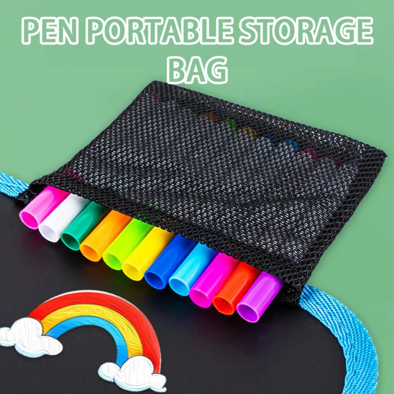 Erasable Reusable Doodle Book Drawing Pad with 12 Watercolor Pens