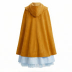 Girls Holly Wheeler Cosplay Costume Blue Dress Brown Cloak Suits Monster Things Season 5 Roleplaying Carnival Outfits