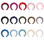 Velvet Sponge Spa Headband for Face Washing & Skincare