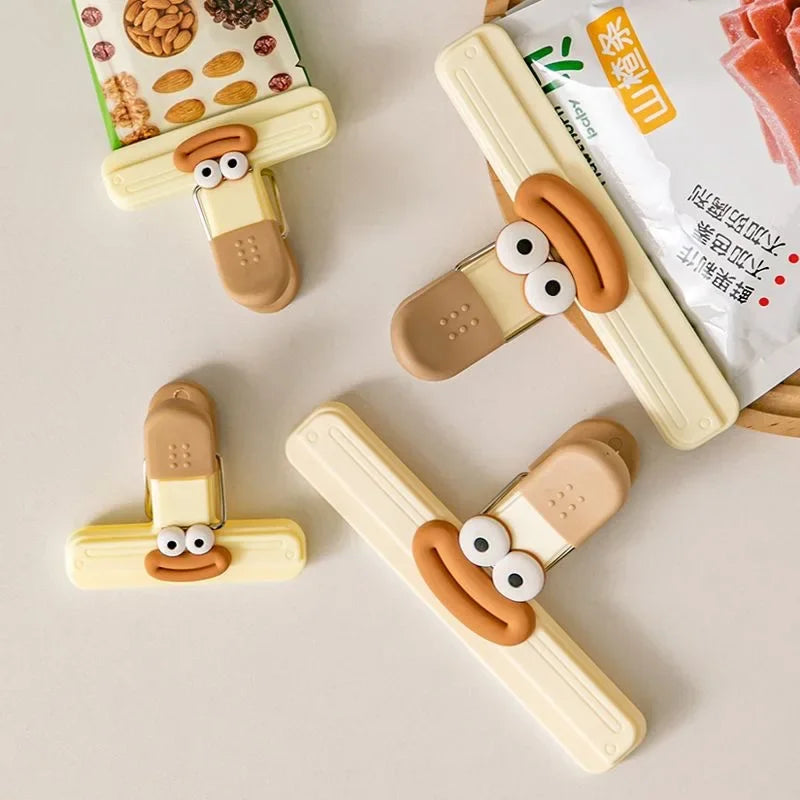 Creative Face Food Bag Sealing Clips for Snack and Food Storage Set