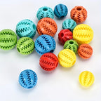 Treat Dispensing Rubber Dog Ball for Interactive Chew and Slow Feeding