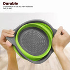 Foldable Silicone Vegetable Washing Basket – Fruit Cleaner & Food Drain Strainer